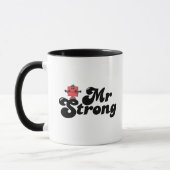 Mr Strong | Gewichten en blokletters Mok (Links)
