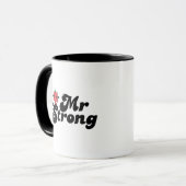 Mr Strong | Gewichten en blokletters Mok (Voorkant links)