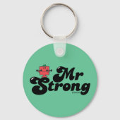 Mr Strong | Gewichten en blokletters Sleutelhanger (Voorkant)