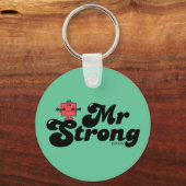 Mr Strong | Gewichten en blokletters Sleutelhanger (Achterkant)