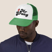 Mr Strong | Gewichten en blokletters Trucker Pet (In situ)