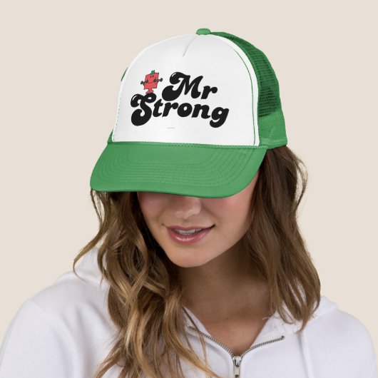 Mr Strong | Gewichten en blokletters Trucker Pet (In situ)