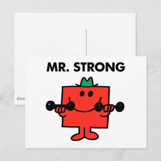 Mr Strong | Hefgewicht Briefkaart (Voorkant / Achterkant)