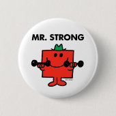 Mr Strong | Hefgewicht Ronde Button 5,7 Cm (Voorkant)