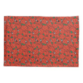 Mr Strong | Hefgewicht rood en groen patroon Kussensloop (Achterkant-Links)