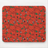 Mr Strong | Hefgewicht rood en groen patroon Muismat (Voorkant)