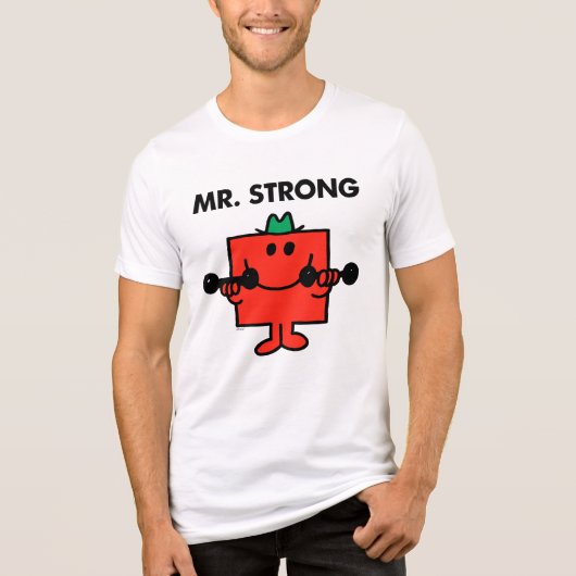 Mr Strong | Hefgewicht Tri-Blend Shirt (Voorkant)