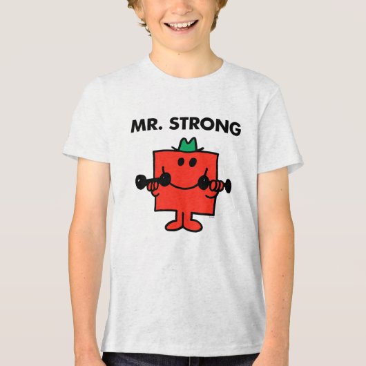 Mr Strong | Hefgewicht Tri-Blend Shirt (Voorkant)