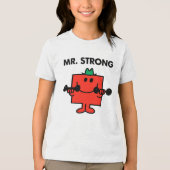 Mr Strong | Hefgewicht Tri-Blend Shirt (Voorkant)