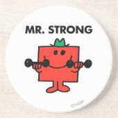 Mr Strong | Hefgewicht Zandsteen Onderzetter (Voorkant)