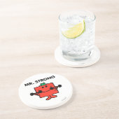 Mr Strong | Hefgewicht Zandsteen Onderzetter (Zijkant)