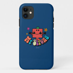 Mr Strong   Kleurrijke letters en sterren Case-Mate iPhone Case