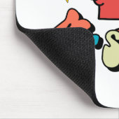 Mr Strong | Kleurrijke letters en sterren Muismat (Hoek)