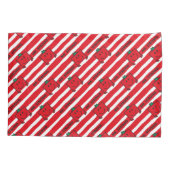 Mr Strong | Patroon rode strepen Kussensloop (Achterkant-Links)