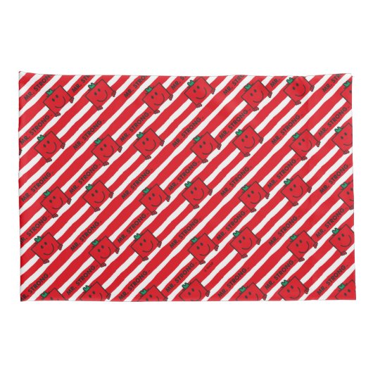 Mr Strong | Patroon rode strepen Kussensloop (Achterkant-Rechts)