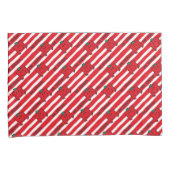 Mr Strong | Patroon rode strepen Kussensloop (Voorkant-Rechts)