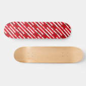 Mr Strong | Patroon rode strepen Skateboard (Horizontaal)