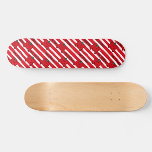 Mr Strong | Patroon rode strepen Skateboard (Horizontaal)