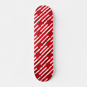 Mr Strong Patroon rode strepen Skateboard
