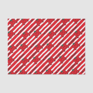 Mr Strong Patroon rode strepen Tissuepapier