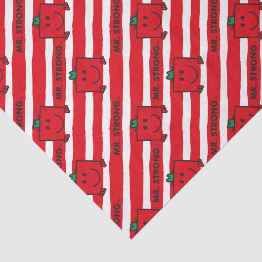 Mr Strong | Patroon rode strepen Tissuepapier (Detail)