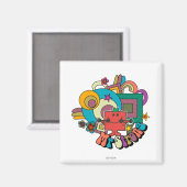 Mr Strong | Psychedelische wervelingen, sterren en Magneet (Voorkant / Achterkant)