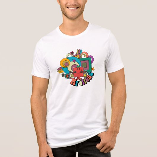 Mr Strong | Psychedelische wervelingen, sterren en Tri-Blend Shirt (Voorkant)