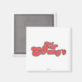 Mr Strong | rode letters Magneet (Voorkant / Achterkant)