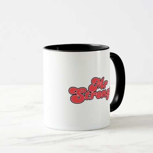 Mr Strong | rode letters Mok (Voorkant rechts)