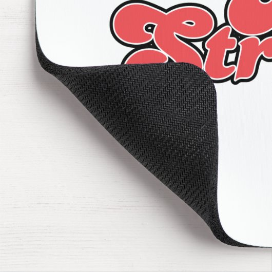 Mr Strong | rode letters Muismat (Hoek)