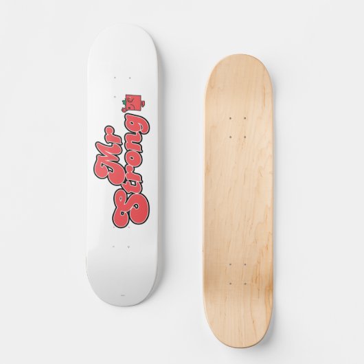 Mr Strong | rode letters Persoonlijk Skateboard (Voorkant)