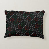 Mr Strong | Rood, wit en groen patroon Decoratief Kussen (Achterkant)