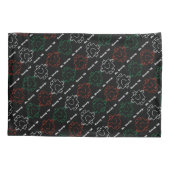 Mr Strong | Rood, wit en groen patroon Kussensloop (Achterkant-Links)