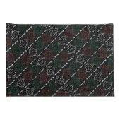 Mr Strong | Rood, wit en groen patroon Kussensloop (Achterkant-Rechts)