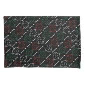 Mr Strong | Rood, wit en groen patroon Kussensloop (Voorkant-Links)