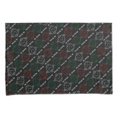 Mr Strong | Rood, wit en groen patroon Kussensloop (Voorkant-Rechts)