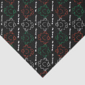 Mr Strong | Rood, wit en groen patroon Tissuepapier (Detail)