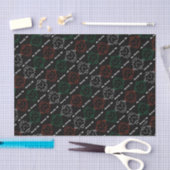 Mr Strong | Rood, wit en groen patroon Tissuepapier (Craft)