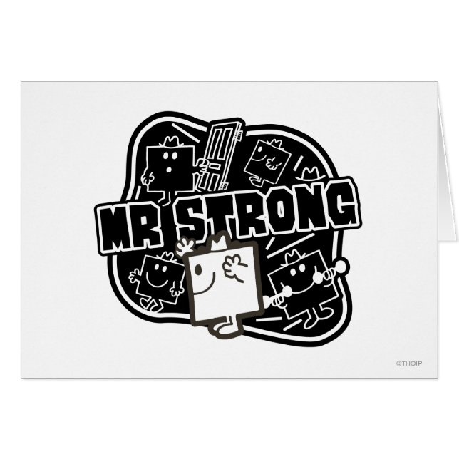 Mr Strong | Zwart & Wit (Voorkant Horizontaal)