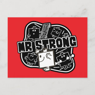 Mr Strong   Zwart & Wit Briefkaart