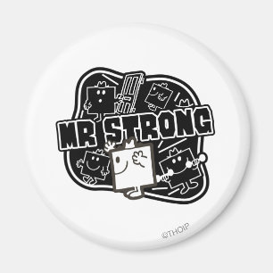 Mr Strong   Zwart & Wit Magneet