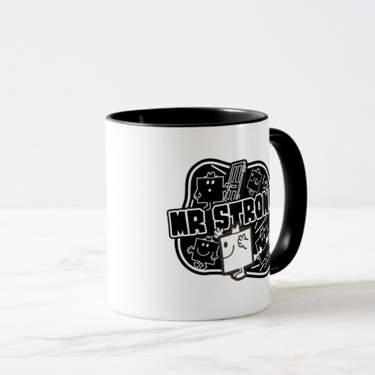 Mr Strong | Zwart & Wit Mok (Voorkant rechts)