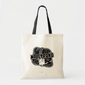 Mr Strong | Zwart & Wit Tote Bag (Voorkant)