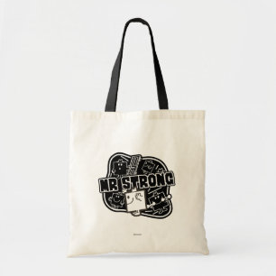 Mr Strong Zwart & Wit Tote Bag