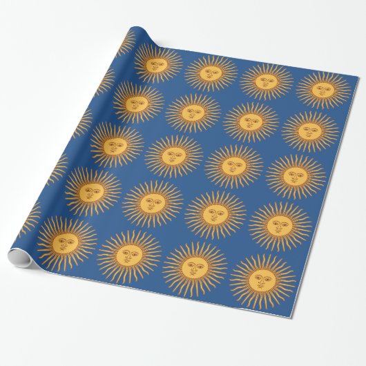 Mr Sun Cadeaupapier (Uitgerold)