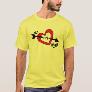 Mr Swipe Rechts Mobiele Dating App Schattige Ontwe T-shirt