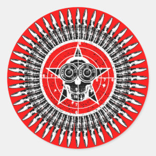 Mr Target Praktijk Ronde Sticker