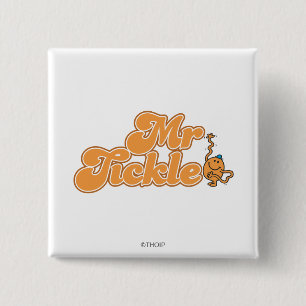 Mr Tickle Hallo Lange golf Vierkante Button 5,1 Cm