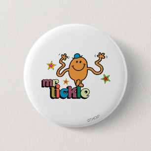 Mr Tickle Mousserende sterren Ronde Button 5,7 Cm