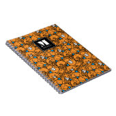 Mr Tickle | Oranje kietelpatroon | Jouw naam toevo Notitieboek (Rechterzijde)